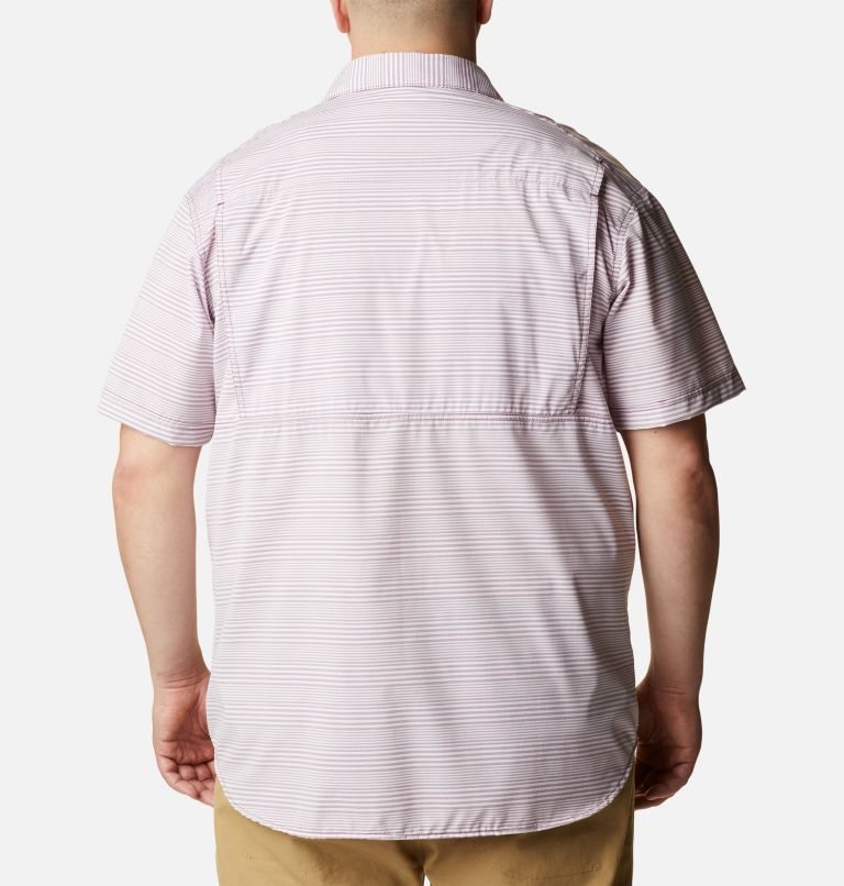 Men's Columbia Twisted Creek III Short Sleeve Shirts Stripe | Plus Size CA-KC58L
